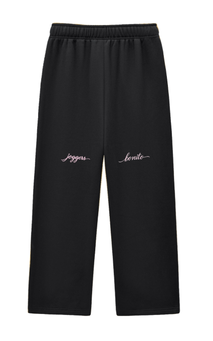 Black Contrast-Stitch Joggers
